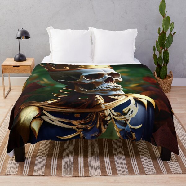 Item preview, Skeleton in garden with golden crown hiding designed and sold by ramith-concept.