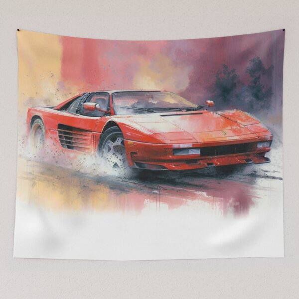 Item preview, Testarossa 1990 Watercolor designed and sold by blackdogshop.