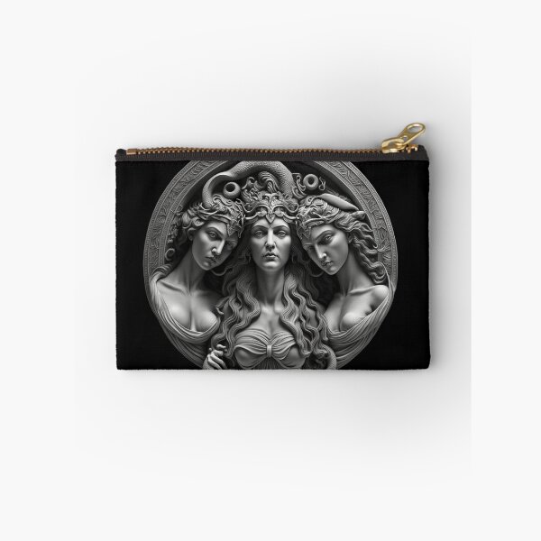 Item preview, Strong and Beautiful Triple Goddess Mother Maiden Crone Hecate Fantasy Synthographic Sculpture designed and sold by Vicki Noble Art.