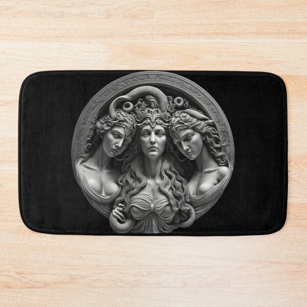 Item preview, Strong and Beautiful Triple Goddess Mother Maiden Crone Hecate Fantasy Synthographic Sculpture designed and sold by Vicki Noble Art.