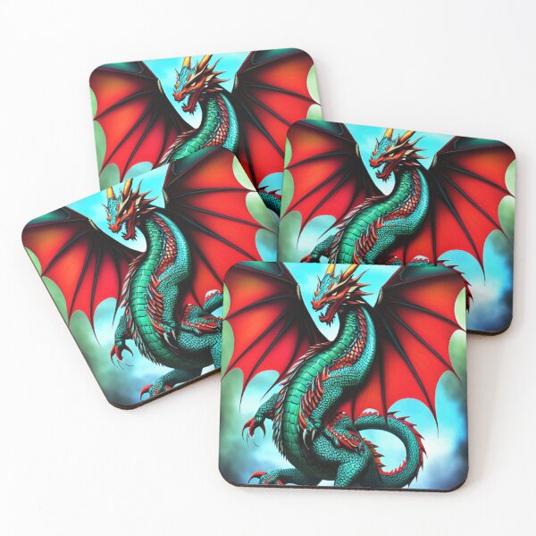Item preview, Kingdom Dragon Fire Turquoise designed and sold by ShopSunday.