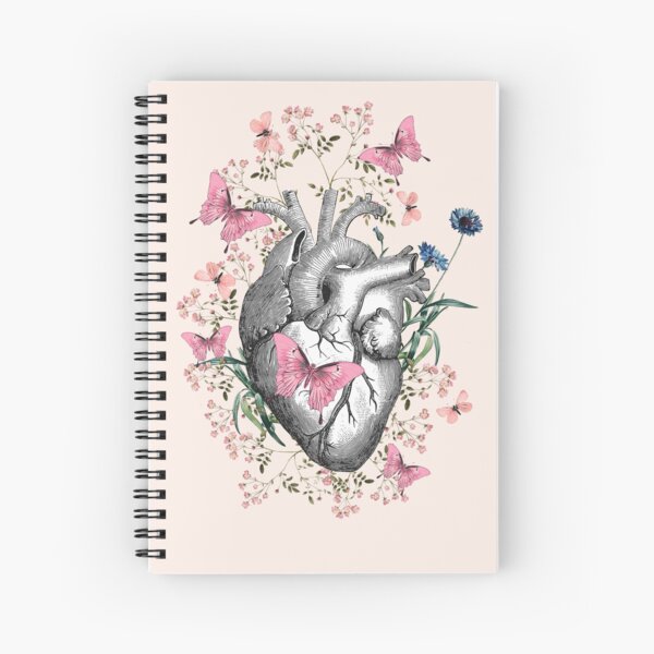 flowers and butterflies and hearts drawings