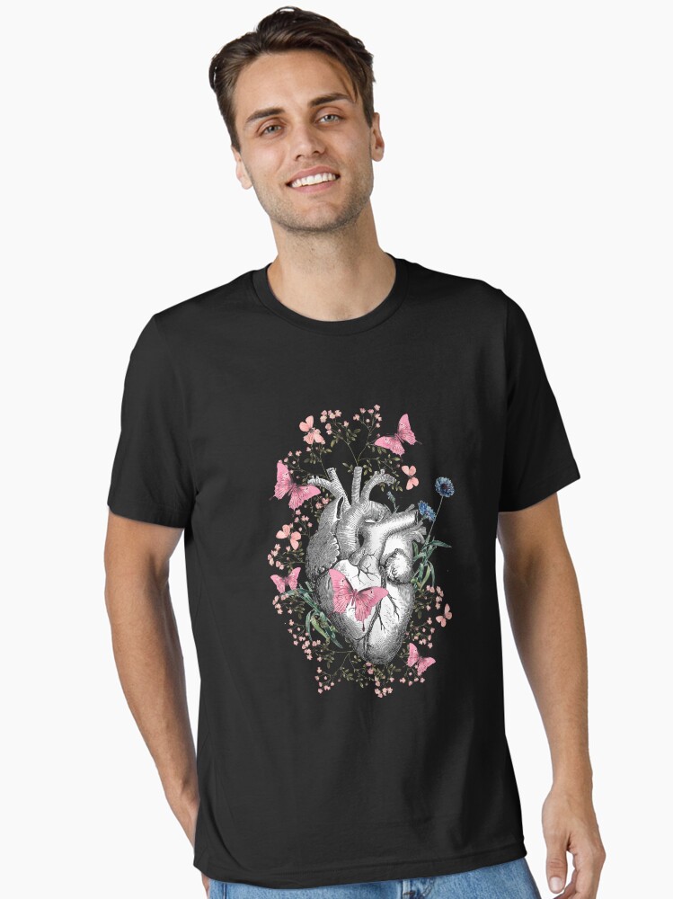 Vintage Anatomical Heart Floral T-Shirt Vintage Anatomical Heart Floral T-Shirt