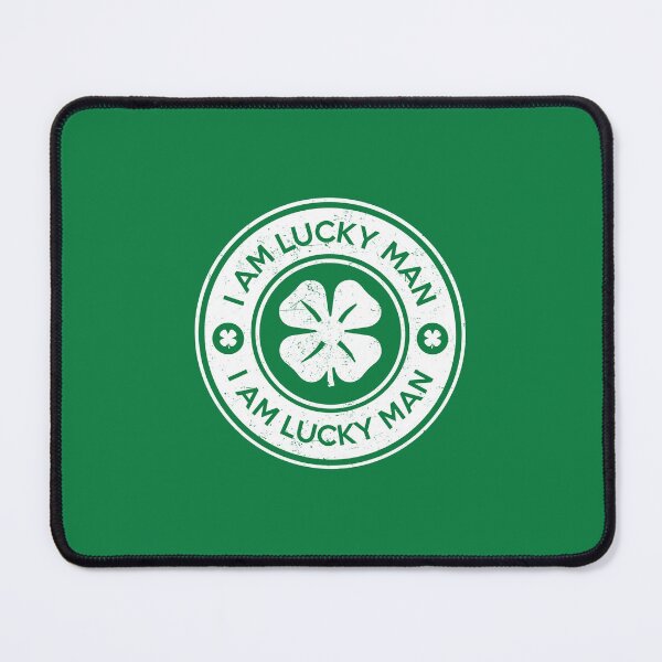 Item preview, I Am Lucky Man Vintage Stamp designed and sold by bolkibox.