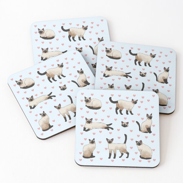 Item preview, Siamese cat cute illustration pack  designed and sold by Yarafantasyart.
