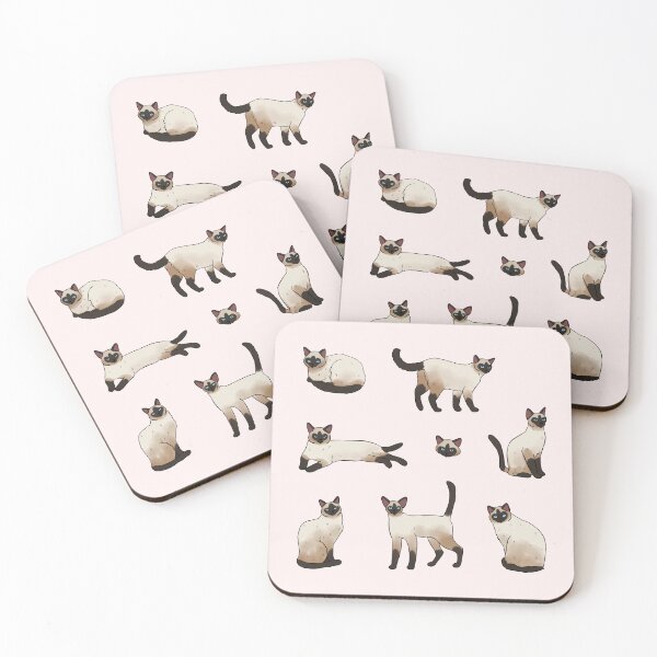 Item preview, Siamese cat cute illustration pack  designed and sold by Yarafantasyart.
