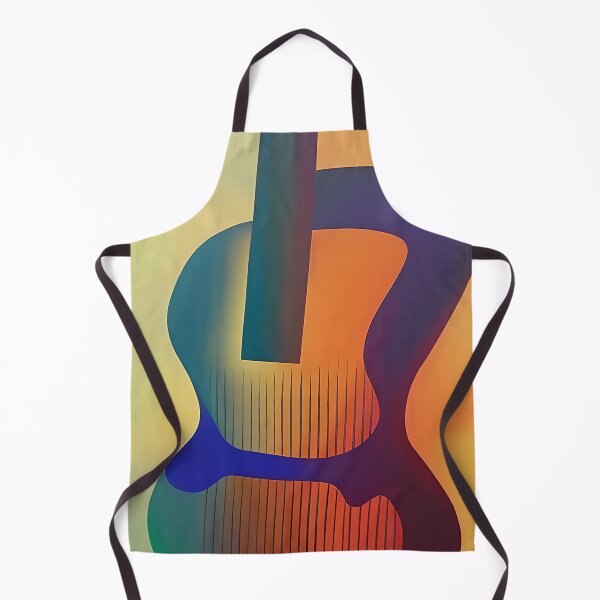 Item preview, Retro abstract guitar designed and sold by ibelieveimages.