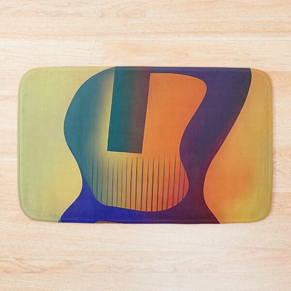 Item preview, Retro abstract guitar designed and sold by ibelieveimages.