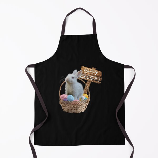 Item preview, Happy Easter with bunny and his egg basket and a sign designed and sold by -short- & EPIC shop.
