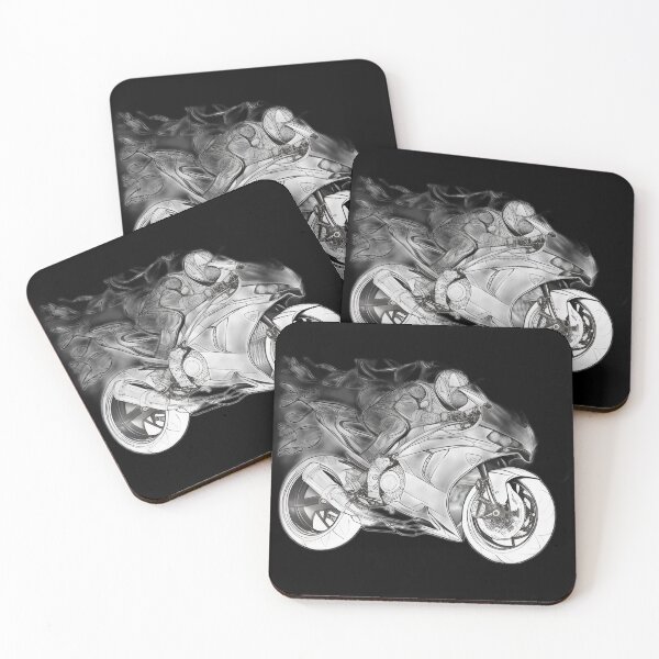 Item preview, Black and White Futuristic Cyberpunk Superbike  designed and sold by beluxe.