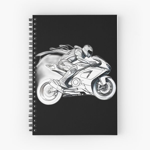 Item preview, Black and White Futuristic Cyberpunk Superbike  designed and sold by beluxe.