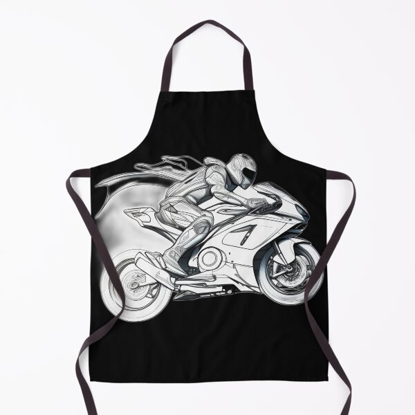 Item preview, Black and White Futuristic Cyberpunk Superbike  designed and sold by beluxe.