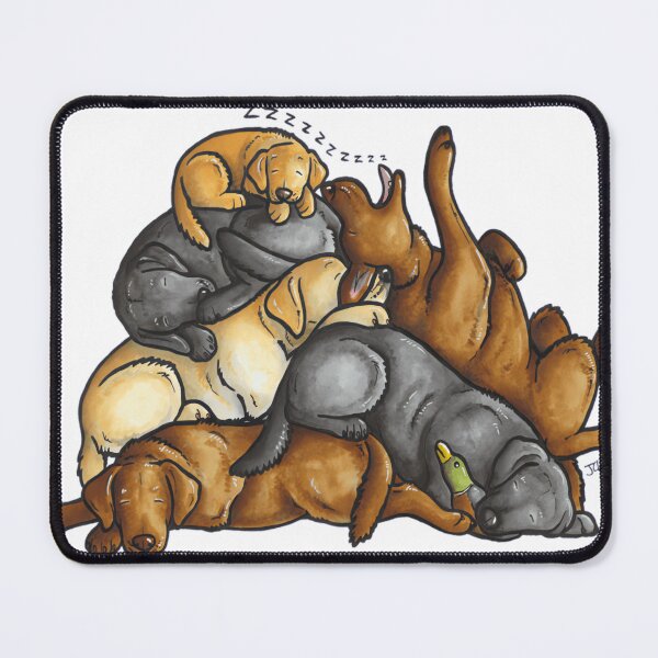 Item preview, Sleeping pile of Labrador dogs designed and sold by sauhankeesunz.
