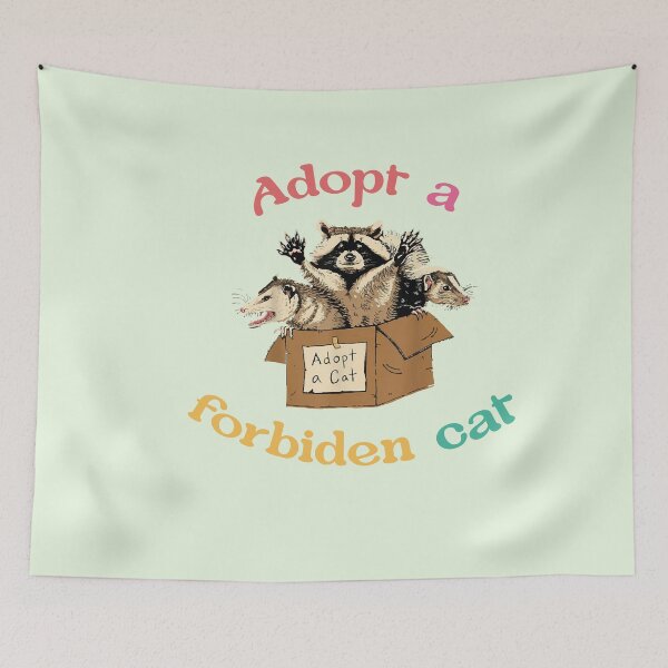 Item preview, ADOPT FORBIDEN CAT designed and sold by FalconPie.