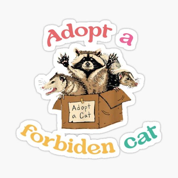 Item preview, ADOPT FORBIDEN CAT designed and sold by FalconPie.