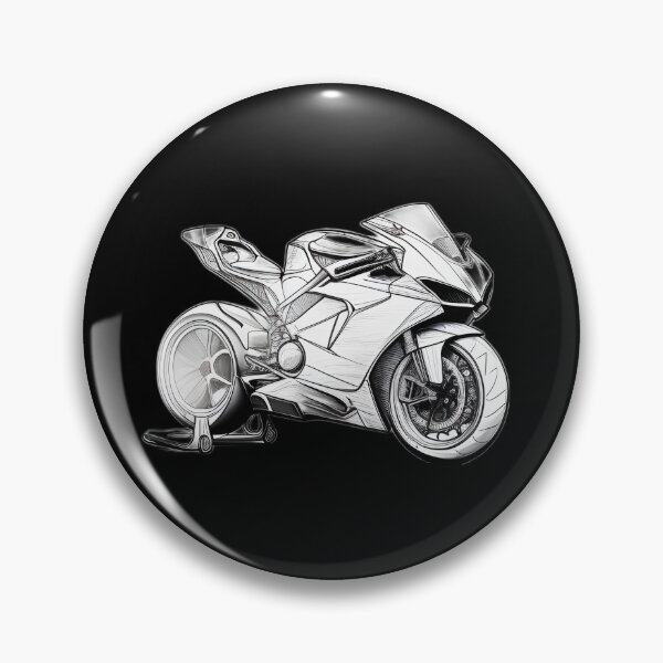 Item preview, Black and White Futuristic Cyberpunk Superbike  designed and sold by beluxe.