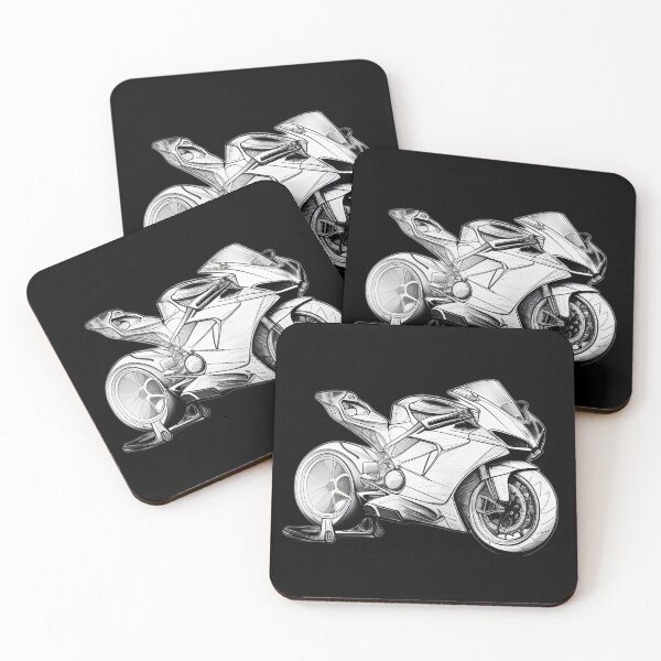 Item preview, Black and White Futuristic Cyberpunk Superbike  designed and sold by beluxe.