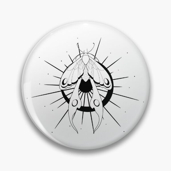 Item preview, Moth (line art) designed and sold by Cecilia Yamashita.