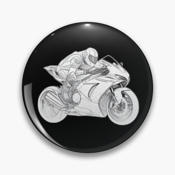 Item preview, Black and White Futuristic Cyberpunk Superbike  designed and sold by beluxe.