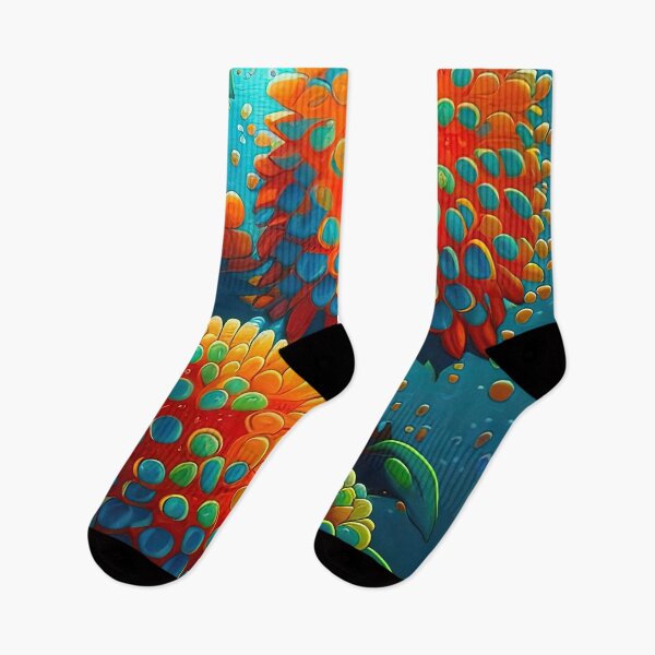 Item preview, Alien flowers in pointillism style designed and sold by RK - Shop.