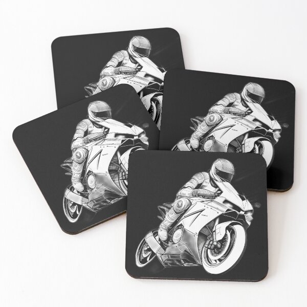 Item preview, Black and White Futuristic Cyberpunk Superbike  designed and sold by beluxe.