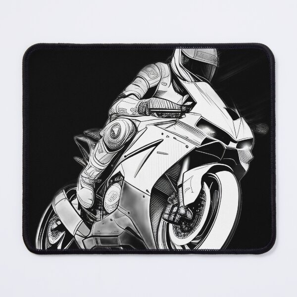 Item preview, Black and White Futuristic Cyberpunk Superbike  designed and sold by beluxe.