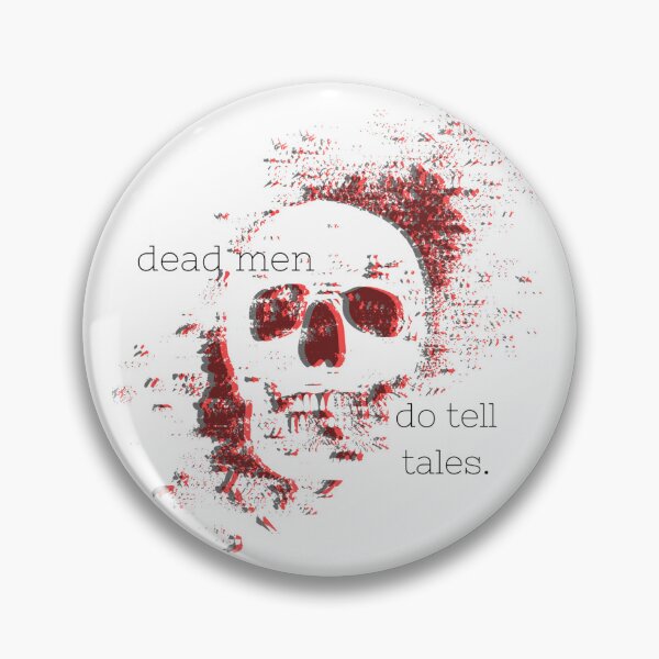 Item preview, Dead Men Do Tell Tales Sticker Skull designed and sold by SceneOfTheCrime.