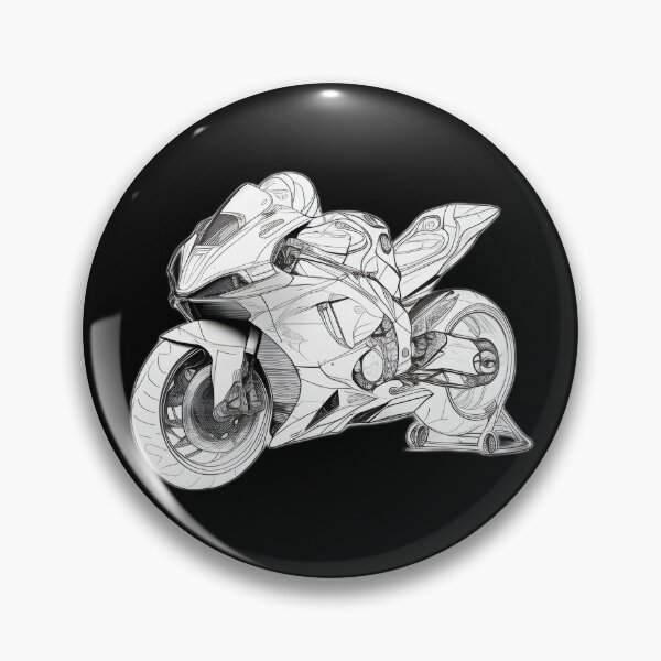 Item preview, Black and White Futuristic Cyberpunk Superbike  designed and sold by beluxe.