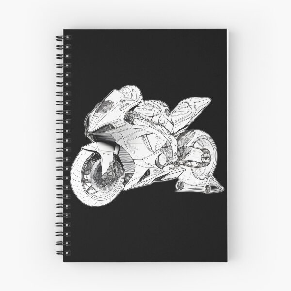 Item preview, Black and White Futuristic Cyberpunk Superbike  designed and sold by beluxe.