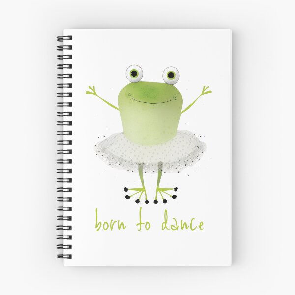 Item preview, Leap into Style with the Born to Dance Frog Ballerina Print designed and sold by ThePurpleMelon.