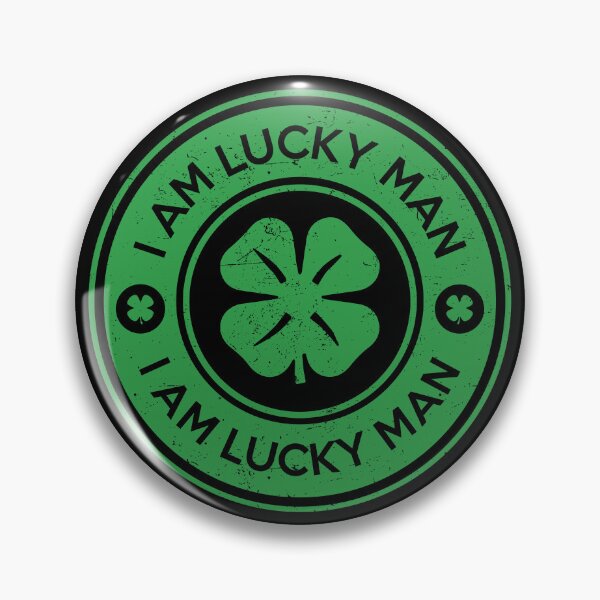 Item preview, I Am Lucky Man Vintage Stamp designed and sold by bolkibox.