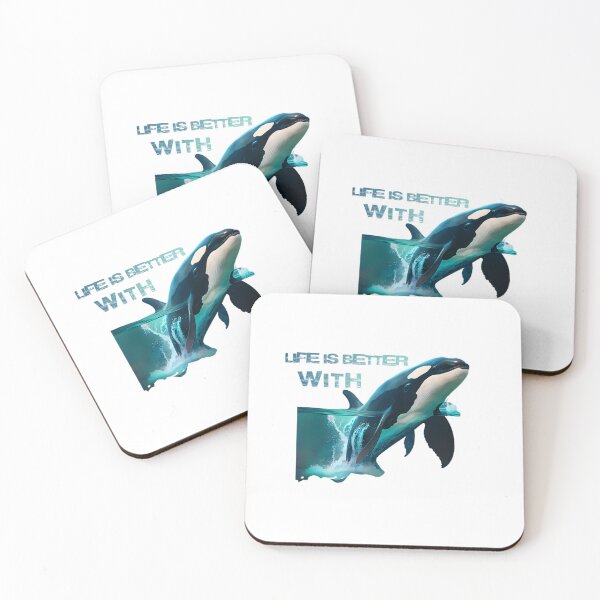 Item preview, Life Is Better With Orcas designed and sold by Vlaki.