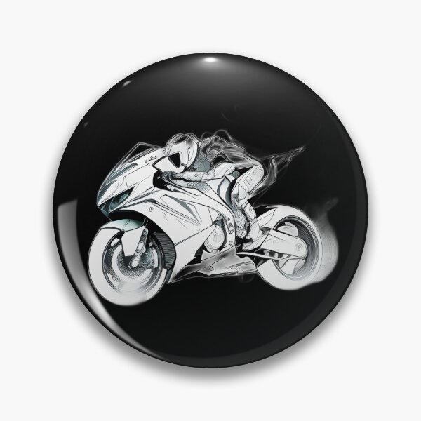 Item preview, Black and White Futuristic Cyberpunk Superbike  designed and sold by beluxe.