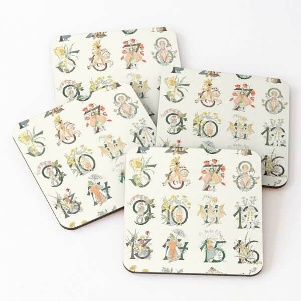 Item preview, Vintage Floral Number Illustration by Ottilia Adelborg designed and sold by Deannaboh.