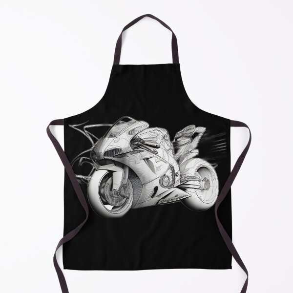 Item preview, Black and White Futuristic Cyberpunk Superbike  designed and sold by beluxe.