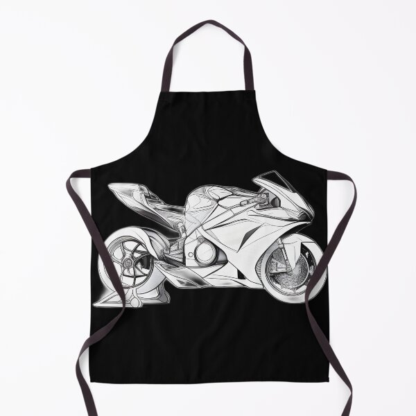 Item preview, Black and White Futuristic Cyberpunk Superbike designed and sold by beluxe.