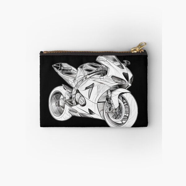Item preview, Black and White Futuristic Cyberpunk Superbike designed and sold by beluxe.