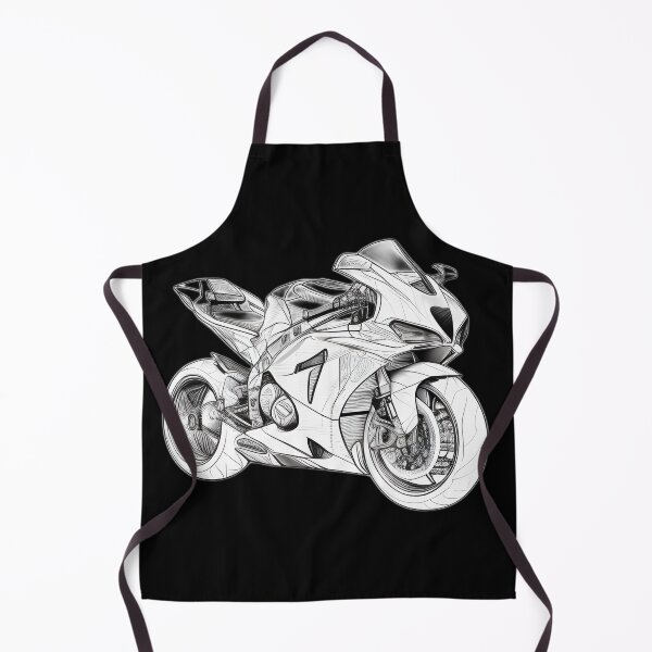 Item preview, Black and White Futuristic Cyberpunk Superbike designed and sold by beluxe.