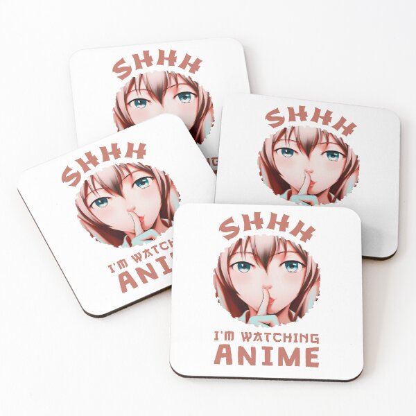 Item preview, Shh I'm Watching Anime Girl Pink Cute Be Quiet designed and sold by Sellery-GbR.