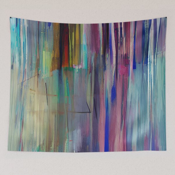 Item preview, Colorful abstract paint streaks designed and sold by ibelieveimages.