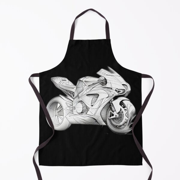 Item preview, Black and White Futuristic Cyberpunk Superbike designed and sold by beluxe.