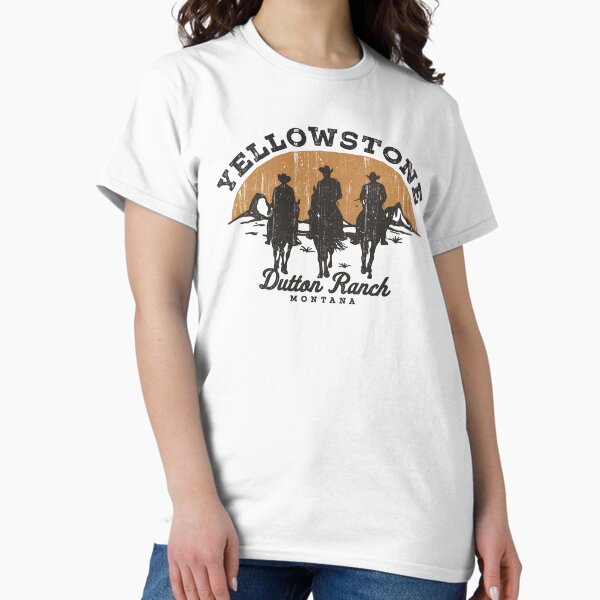 Artikel-Vorschau von Yellowstone Dutton Ranch Distressed Vintage Group Silhouette, designt und verkauft von FifthSun.