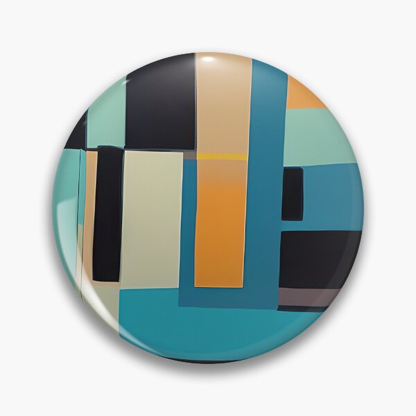 Item preview, Blue and orange rectangular abstract designed and sold by ibelieveimages.