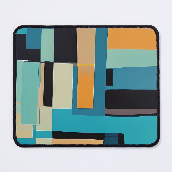 Item preview, Blue and orange rectangular abstract designed and sold by ibelieveimages.