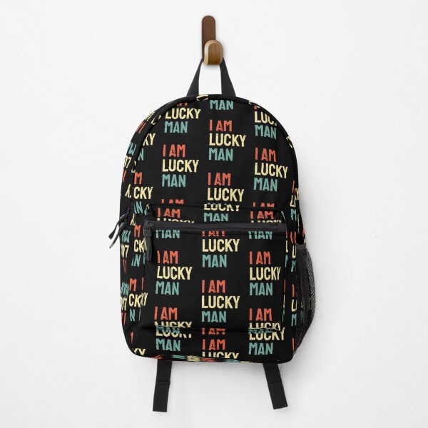 Item preview, I Am Lucky Man Vintage Colors Text designed and sold by bolkibox.