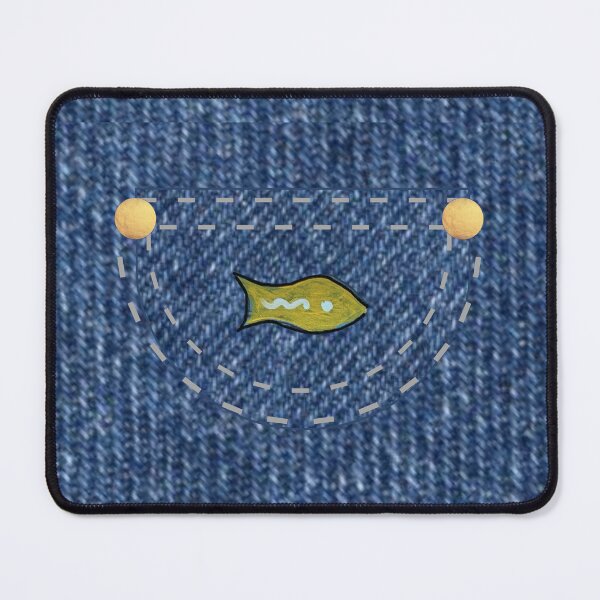 Item preview, Denim overalls with fish designed and sold by CharlieDingler.
