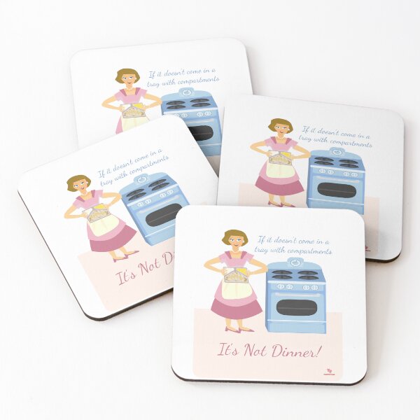 Item preview, Dinner Compartment Slogan Retro Housewife Cartoon designed and sold by mytshirtfort.