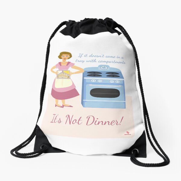 Item preview, Dinner Compartment Slogan Retro Housewife Cartoon designed and sold by mytshirtfort.