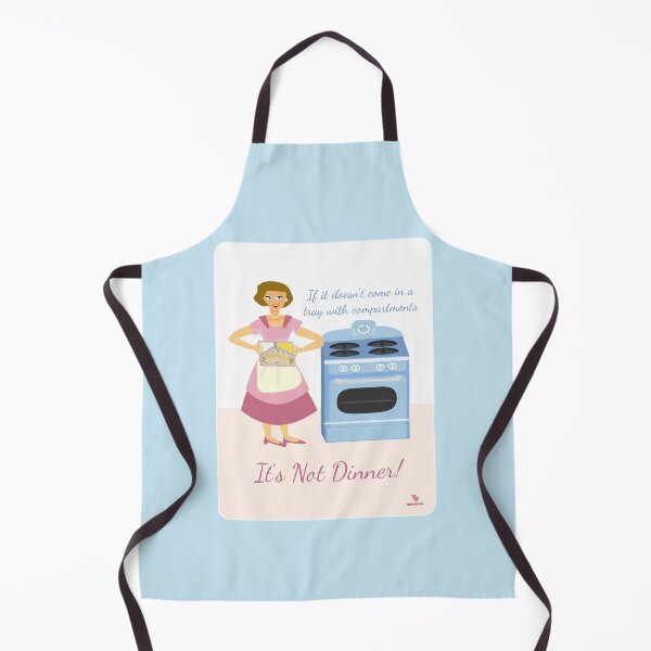 Item preview, Dinner Compartment Slogan Retro Housewife Cartoon designed and sold by mytshirtfort.
