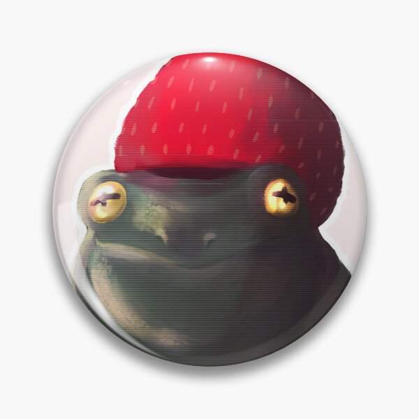 Aperçu de l'œuvre Grenouille avec un petit chapeau fraise :) créée et vendue par GretchASketch--.